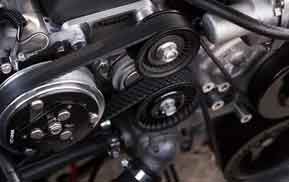 timin belts in engine bay